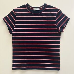 Parke Navy Stripe Cotton T-Shirt NWT